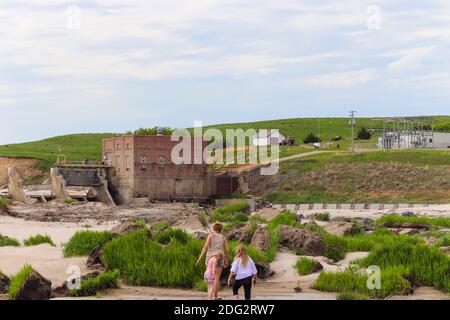 26 mai 2019 Spencer Dam Nebraska après que le barrage a brisé Boyd County et Holt County par 281 autoroute près de Spencer Nebraska . Photo de haute qualité Banque D'Images