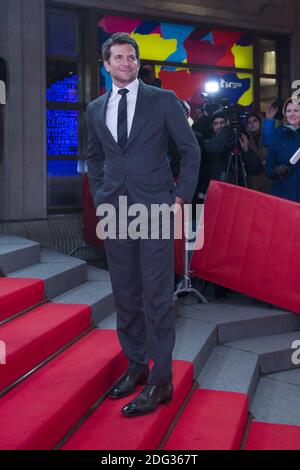 Tapis rouge pour 'AMERICAN HUSTLEâ€™ au Festival du film de Berlin. Banque D'Images