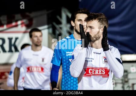 Aarhus, Danemark. 07ème décembre 2020. Patrick Mortensen (9) de l'AGF vu pendant le match 3F Superliga entre Aarhus GF et Broendby IF au parc Ceres à Aarhus. (Crédit photo : Gonzales photo/Alamy Live News Banque D'Images