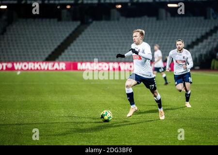 Aarhus, Danemark. 07ème décembre 2020. Jon Thorsteinsson (17) de l'AGF vu pendant le match 3F Superliga entre Aarhus GF et Broendby IF au parc Ceres à Aarhus. (Crédit photo : Gonzales photo/Alamy Live News Banque D'Images