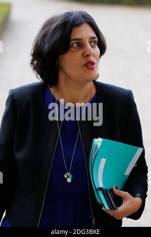 Ministre du travail, de l'emploi, de la formation professionnelle et du dialogue social Myriam El Khomri à l'Assemblée nationale française à Paris le 10 janvier 2016. Photo de Henri Szwarc/ABACAPRESS.COM Banque D'Images