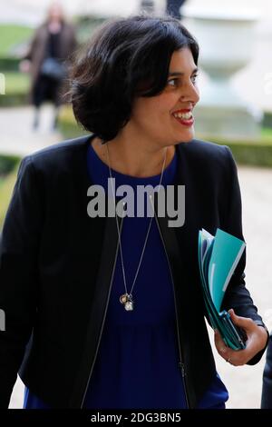 Ministre du travail, de l'emploi, de la formation professionnelle et du dialogue social Myriam El Khomri à l'Assemblée nationale française à Paris le 10 janvier 2016. Photo de Henri Szwarc/ABACAPRESS.COM Banque D'Images