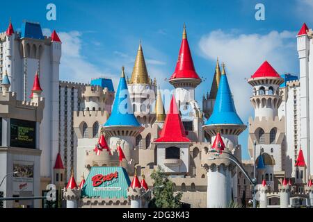 Las Vegas, Nevada, Excalibur Hotel and Casino Banque D'Images