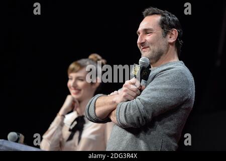 Louise Bourgoin, Gilles Lellouche présente le film sous le Meme Tait lors du 20e Festival du film l'Alpe d'Huez Comedy à l'Alpe d'Huez, France, le 19 janvier 2016. Photo de Julien Reynaud/APS-Medias/ABACAPRESS.COM Banque D'Images