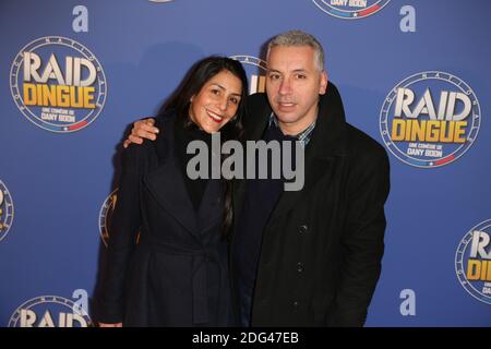 Atmen Kelif et sa femme Cindy Geney lors de la première de RAID Dingue au Pathe Beaugrenelle a Paris, France, le 24 janvier 2017. Photo de Jerome Domine/ABACAPRESS.COM Banque D'Images