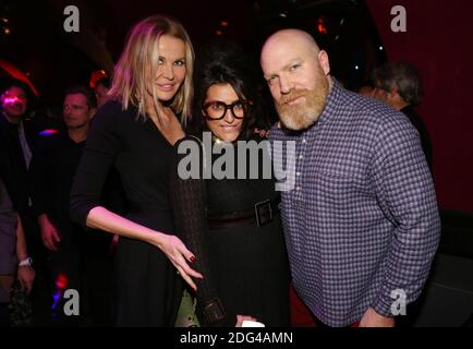 Florentine Leconte, Ines Olympe Mercadal et Leonard Lasry assistent à la mise des trophées BabyBrand chez Castel a Paris, France, le 25 janvier 2017. Photo de Jerome Domine/ABACAPRESS.COM Banque D'Images