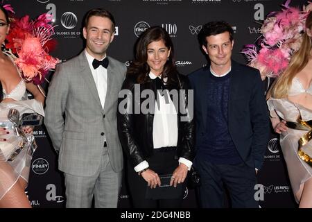 Charles Templeau, Robin Causse, Cristiana Reali lors de la soirée des globales de Cristal au Lido a Paris, France, le 30 janvier 2017. Photo d'Alban Wyters/ABACAPRESS.COM Banque D'Images