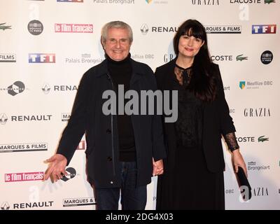 Claude Lelouch et Valerie Perrin assistent à la 24e cérémonie des Trophées du film Français au Palais Brongniart à Paris, France, le 2 février 2017. Photo d'Alban Wyters/ABACAPRESS.COM Banque D'Images