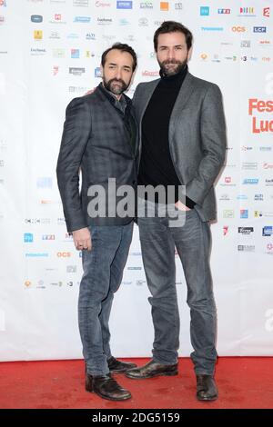 Mikael Fitoussi et Gregory Fitoussi assistent un photocall eurs du 19eme Festival des créations Televisuelles de Luchon a Luchon, France le 04 Fevrier 2017. Photo d'Aurore Marechal/ABACAPRESS.COM Banque D'Images