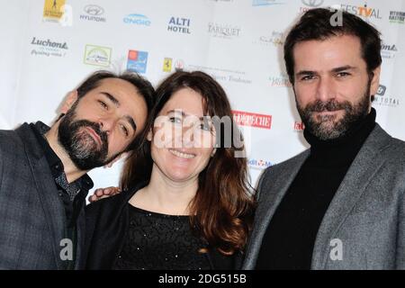 Gregory Fitoussi, Adriana Santini et Mikael Fitoussi assistent à un photocall eurs du 19eme Festival des créations Televisuelles de Luchon a Luchon, France le 04 Fevrier 2017. Photo d'Aurore Marechal/ABACAPRESS.COM Banque D'Images