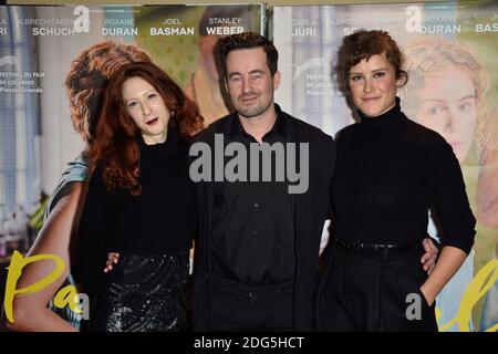 Christian Schwochow, Carla Juri, Roxane Duran participant à la première Paula qui s'est tenue au cinéma UGC les Halles à Paris, le 13 février 2017. Photo d'Alban Wyters/ABACAPRESS.COM Banque D'Images