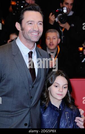 Hugh Jackman et Dafne Keen assistant à la première de Logan lors du 67ème Festival International du film de Berlin (Berlinale) à Berlin, Allemagne, le 17 février 2017. Photo d'Aurore Marechal/ABACAPRESS.COM Banque D'Images