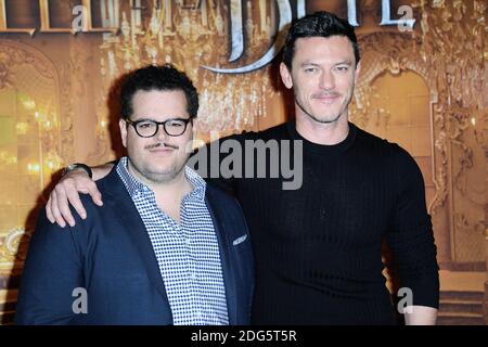 Josh Gad et Luke Evans assistent à la première de Disney la Belle et la Bete à l'hôtel Meurice à Paris, France, le 20 février 2017. Photo d'Aurore Marechal/ABACAPRESS.COM Banque D'Images