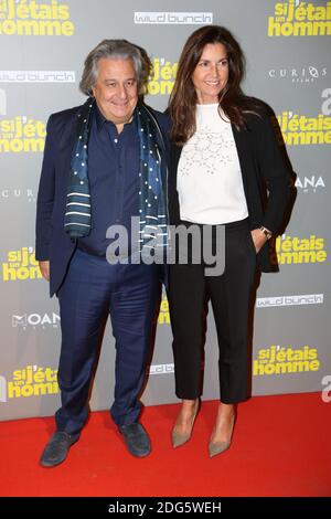 Christian clavier et sa femme lors de la première de si J'etais un Homme au Gaumont Opéra, a Paris, France, le 21 Fevrier 2017. Photo de Jerome Domine/ABACAPRESS.COM Banque D'Images