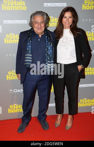 Christian clavier et sa femme lors de la première de si J'etais un Homme au Gaumont Opéra, a Paris, France, le 21 Fevrier 2017. Photo de Jerome Domine/ABACAPRESS.COM Banque D'Images