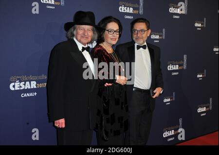 Nana Mouskouri lors de la 42e cérémonie annuelle des Cesar film Awards tenue à la salle Pleyel à Paris, France, le 24 février 2017. Photo d'Alban Wyters/ABACAPRESS.COM Banque D'Images