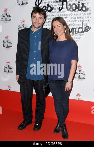 Emmanuelle Boidron Lors de son arrivée au 5e Gala de charite de l'association 'les Rois du monde' au profit des enfants defavorises, orphelinats ou malades, a la salle Wagram, le 27 fevrier 2017, a Paris, France. Photo Edouard Bernaux/Abacapress.com Banque D'Images