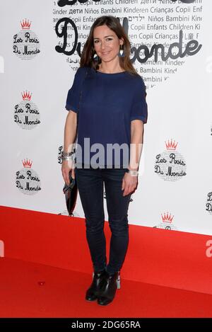 Emmanuelle Boidron Lors de son arrivée au 5e Gala de charite de l'association 'les Rois du monde' au profit des enfants defavorises, orphelinats ou malades, a la salle Wagram, le 27 fevrier 2017, a Paris, France. Photo Edouard Bernaux/Abacapress.com Banque D'Images