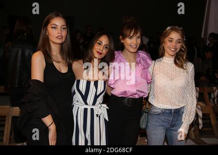 Marie-Ange Casta, Alice Belaidi, Ana Girardot et Alice Isaaz arrivent au salon H&M Studio lors de la semaine de la mode de Paris prêt à porter FallWinter 2017-18 le 01 mars 2017, à Paris, en France. Photo de Jerome Domine/ABACAPRESS.COM Banque D'Images