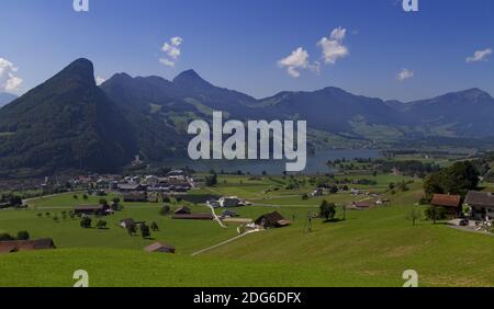 Vue magnifique sur la région de Lucerne Banque D'Images