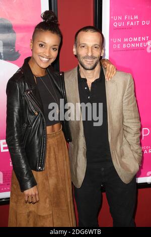 Mathieu Kassovitz et sa femme Aude Legastelois-Bide lors de la première de 'de Belle' au Publicis Cinema, a Paris, France, le 06 mars 2017. Photo de Jerome Domine/ABACAPRESS.COM Banque D'Images