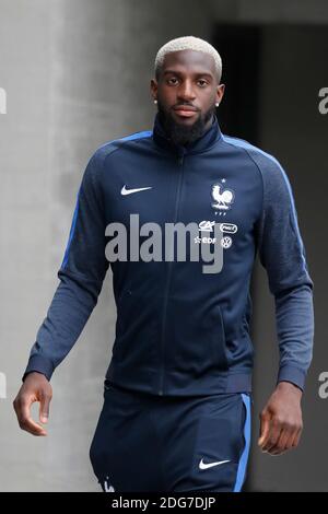 Le 20 mars 2017, Tiemoue Bakayoko, en France, donne une interview télévisée au centre de formation de Clairefontaine-en-Yvelines. Photo de Henri Szwarc/ABACAPRESS.COM Banque D'Images