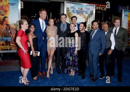 Dax Shepard, Michael Pena assistez à la première de Warner Bros. Pictures Chips au TCL Chinese Theatre le 20 mars 2017 à Los Angeles, CA, Etats-Unis. Photo de Lionel Hahn/ABACAPRESS.COM Banque D'Images