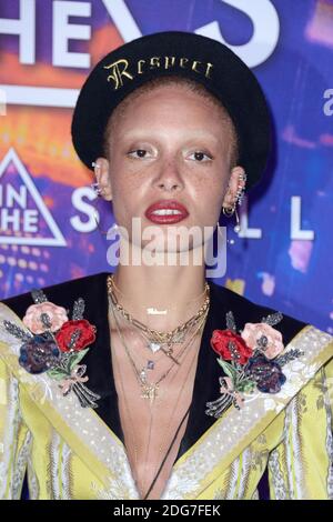 Adwoa Aboah assister au fantôme dans la première de Shell au Grand Rex Cinema à Paris, France, le 21 mars 2017. Photo d'Aurore Marechal/ABACAPRESS.COM Banque D'Images