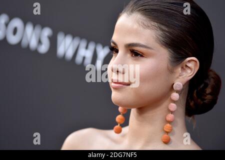 Selena Gomez assiste à la première de Netflixs 13 raisons Pourquoi à Paramount Pictures le 30 mars 2017 à Los Angeles, CA, Etats-Unis. Photo de Lionel Hahn/ABACAPRESS.COM Banque D'Images