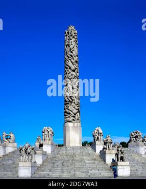 Parc Vigeland à Oslo, Norvège Banque D'Images