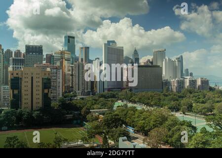 Hong Kong cityscape dans journée Banque D'Images