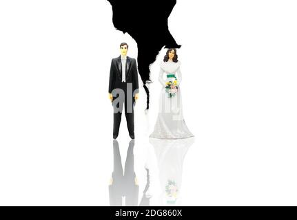 Couple déchiré Banque D'Images