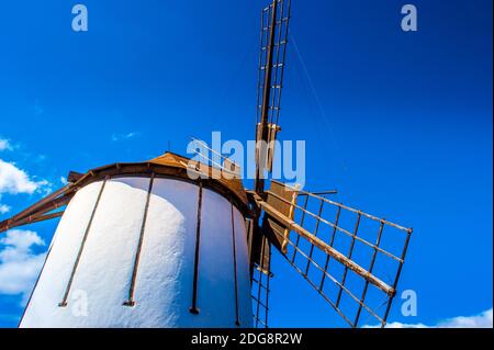 Musée du moulin de Los Molinos, Tiscamanita, Fuerteventura, îles Canaries, Espagne Banque D'Images