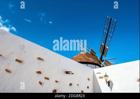 Musée du moulin de Los Molinos, Tiscamanita, Fuerteventura, îles Canaries, Espagne Banque D'Images