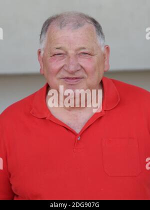 Joueur national de football et légende du GDR Manfred Zapf joueur à 1.FC Magdebourg à Magdebourg Banque D'Images