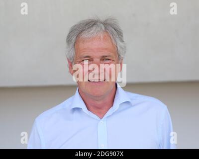 Joueur de football GDR Jürgen Pommerenke 1.FC Magdeburg sur l'hippodrome À Magdebourg Banque D'Images