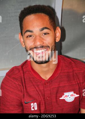 Le joueur brésilien de football Matheus Cunha RB Leipzig après un ami Contre ZFC Meuselwitz 24.7.18 Banque D'Images