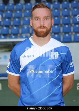 Joueur de football allemand Nico Hammann 1.FC Magdeburg DFB DFL 2.Fussball Saison Bundesliga 2018-19 Banque D'Images