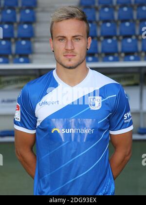 Joueur de football allemand Felix Lohkemper 1.FC Magdeburg DFB DFL 2.Fussball-Bundesliga - saison 2018-19 Banque D'Images