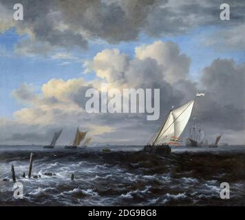 Mer Ebauche, Jacob van Ruisdael, vers 1670, Banque D'Images