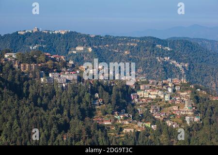 L'Inde, l'Himachal Pradesh, Shimla, vue de Shimla Banque D'Images