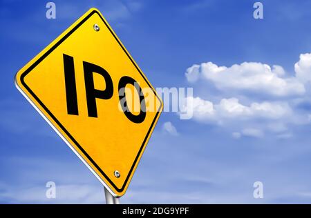 IPO offre publique initiale Banque D'Images