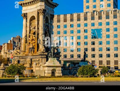 Plaza Espana, Barcelone, Espagne Banque D'Images