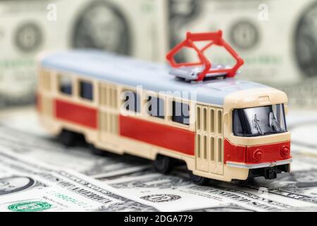 Concept: Augmentation du coût des transports en commun Banque D'Images