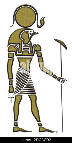 Image de la Ra - Dieu du Soleil - Dieu de l'Égypte ancienne Banque D'Images