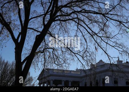 Washington, États-Unis. 08 décembre 2020. Le côté nord de la Maison Blanche est vu le 8 décembre 2020 à Washington, DC à Washington. (Photo d'Oliver Contreras/SIPA USA) Credit: SIPA USA/Alay Live News Banque D'Images