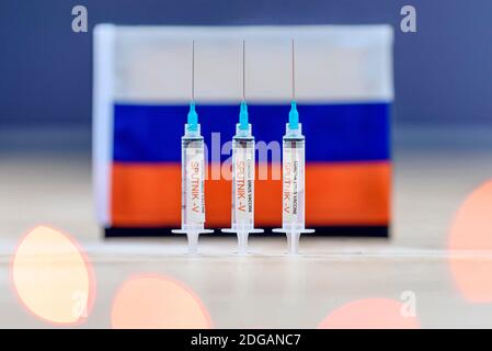 Nuremberg, Allemagne. 06e décembre 2020. Le vaccin Spoutnik V est approuvé en Russie depuis août. (Image de symbole, image de thème) | utilisation dans le monde crédit : dpa/Alay Live News Banque D'Images