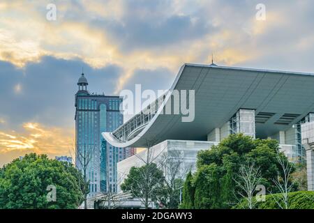 Grand théâtre de Shanghai, Chine Banque D'Images