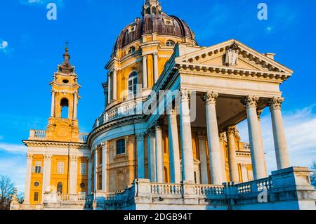 La Basilique de Superga est une église dans les environs de Turin, Piémont, Italie, Europe Banque D'Images