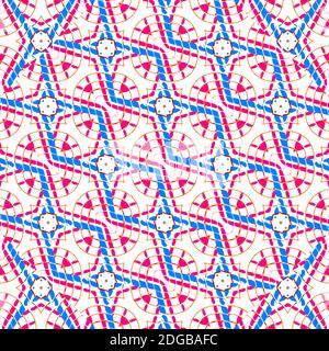 Motif géométrique moderne et coloré sans couture Banque D'Images